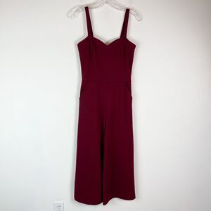 HaVe Red Sweetheart Neckline Sleeveless Jumpsuit Size S